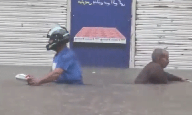 سیالکوٹ میں 24 گھنٹوں کے دوران ریکارڈ 355 ملی میٹر طوفانی بارش