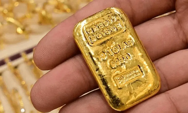 سونے کی قیمت میں مسلسل دوسرے روز بھی اضافہ