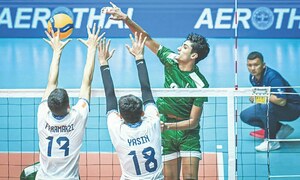 VOLLEYBALL: THE PAKISTAN SPIKE