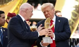 Trump back in sports spotlight at US Open final