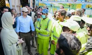 PHOTOS: CM Maryam visits relief camps at Jalalpur Pirwala, meets flood victims