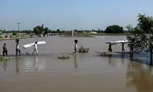 دریائے سندھ میں گدو بیراج پر اونچے درجے کے سیلاب کا الرٹ جاری