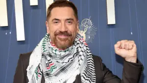 Wrapped in keffiyeh, Javier Bardem says he cannot ‘work with someone that justifies or supports genocide’ at the Emmys