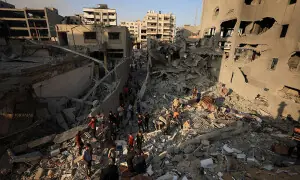 Gaza&rsquo;s health ministry warns Palestinians trapped in &lsquo;triangle of terror&rsquo;