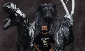 Meet the Islamabad artist turning old metal into beasts of (scrap) steel and hope