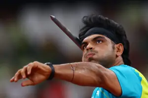 PHOTOS: Indian&rsquo;s Neeraj Chopra in action in the javelin qualifiers