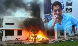 9 مئی جی ایچ کیو حملہ کیس: عمران خان واٹس ایپ لنک پر پیش، وکلا نے بائیکاٹ کردیا