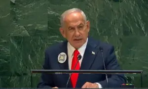 نیتن یاہو کے جنرل اسمبلی سے خطاب کے دوران شدید احتجاج، بیشتر ممالک کے نمائندوں کا واک آؤٹ