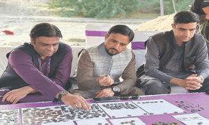 400 ancient coins discovered from hill torrent in Dera Ghazi Khan
