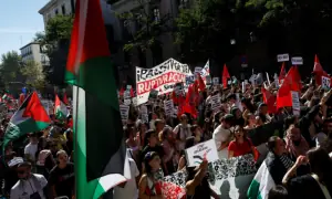 PHOTOS: Students in Spain march to support Palestinians, condemn Israeli interception of Global Sumud Flotilla