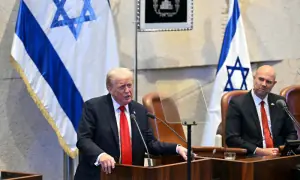 In Jerusalem, Trump hails &lsquo;historic dawn of a new Middle East&rsquo;