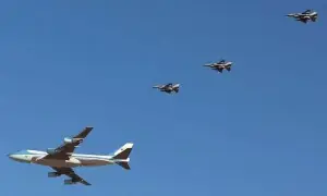 Trump lands in Egypt