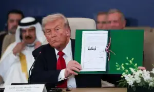 امریکا، مصر، قطر اور ترکیہ کے سربراہان نے غزہ امن معاہدے پر دستخط کردیے
