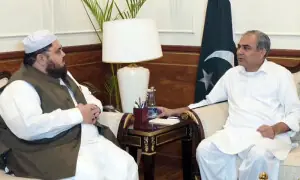 اسلام آباد: محسن نقوی سے اویس نورانی کی ملاقات، شرپسندوں سے سختی سے نمٹنے پر اتفاق
