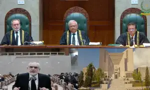 اب تک ایک بھی وکیل نے آئین کے مطابق دلائل نہیں دیے، جسٹس امین الدین خان