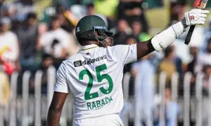 راولپنڈی ٹیسٹ: کگیسو ربادا نے 119 سالہ ریکارڈ توڑ کر نئی تاریخ رقم کر دی