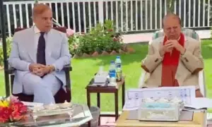 لاہور: وزیراعظم شہباز شریف کی جاتی امرا میں نوازشریف سے ملاقات