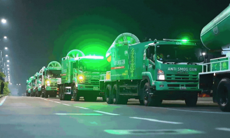 ’لاہور میں اینٹی اسموگ گنز کا استعمال وسائل کا مجرمانہ ضیاع ہے‘