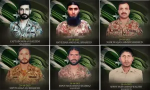 سیکیورٹی فورسز کی کرم میں کارروائی، 7 خارجی دہشتگرد ہلاک، کیپٹن نعمان سمیت 6 جوان شہید
