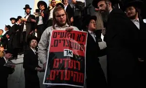 Thousands of ultra-Orthodox Jews protest Israeli military service