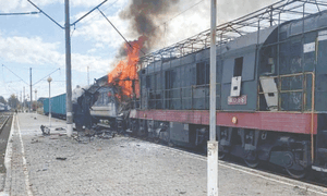 One killed as Russian strike hits train station in Ukraine