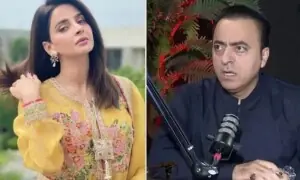 صحافی نعیم حنیف کے الزامات پر صبا قمر کا سخت ردِعمل، 10 کروڑ روپے کا قانونی نوٹس بھیج دیا