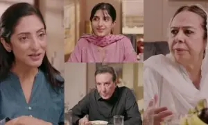 ڈراما ’جمع تقسیم‘ میں نیا تنازع، لیلیٰ اور قیس کے گھر دونوں والدین کی آمد سے کشیدگی بڑھ گئی