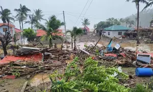 سپر ٹائفون فنگ وانگ طوفان فلپائن کے ساحل سے ٹکرایا گیا، 2 افراد ہلاک، 10 لاکھ محفوظ مقامات پر منتقل