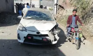 Roadside bomb blast damages ANP leader’s vehicle in KP’s Matta: police