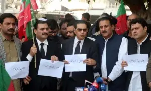 PTI holds walk against 27th Amendment in Lahore