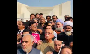 Opposition alliance TTAP stages march from Parliament House to Supreme Court against 27th Amendment