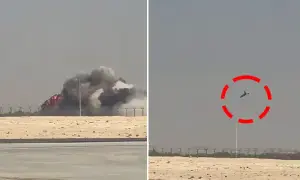 بھارت کو شرمندگی کا سامنا، دبئی ایئرشو میں جنگی طیارہ ’تیجس‘ گر کر تباہ