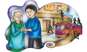 Story time: Blazing flames