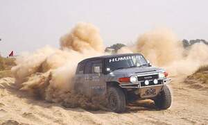 Faisal Shadi Khel wins prepared category of Thal Jeep Rally
