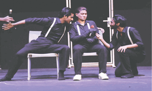 Murder mystery play presented at culture festival