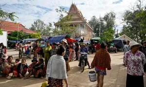 Fighting rages at Cambodia-Thailand border ahead of expected Trump call Fighting rages at Cambodia-Thailand border ahead of expected Trump call