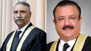 ڈگری تنازع کیس: جسٹس طارق جہانگیری کا چیف جسٹس کے بینچ میں بیٹھنے پر اعتراض