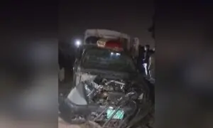 2 cops martyred, 3 injured as train collides with police vehicle in Sargodha