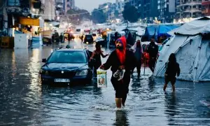 Collapse of buildings feared as storms lash Gaza Strip