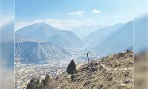 Low snowfall leaves Gilgit-Baltistan mountains bare