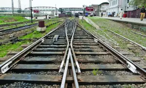 Railway track blown up near Dera Murad Jamali