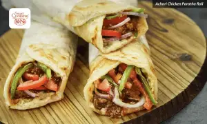 K&N&rsquo;s SmartCooking Recipes: Achari Chicken Paratha Roll