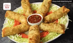 K&N&rsquo;s SmartCooking Recipes: Cheesy Seekh Kabab Spring Roll