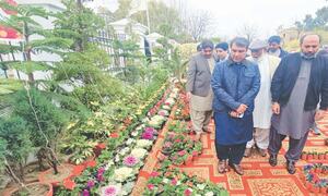 Colourful flower show opens in Attock