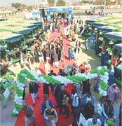 Green electric bus service launched in Gujar Khan