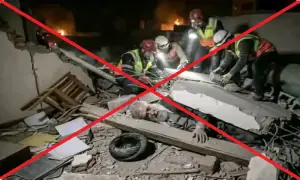 Fact check: Viral image of Iran Supreme Leader Ayatollah Ali Khamenei&rsquo;s body in airstrike&rsquo;s rubble is AI-generated