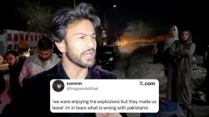 This Pakistani says he was &lsquo;enjoying the explosions when made to leave Iran&rsquo; and X is both amused and worried
