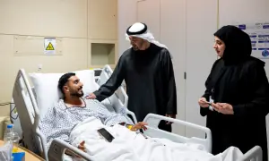 UAE ministry says destroyed 16 of 17 ballistic missiles detected today; 1 falls into sea