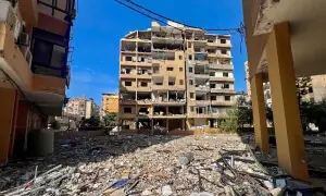 PHOTOS: Lebanese neighbourhoods left in ruins after overnight Israeli strikes