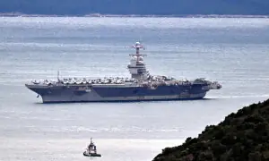 USS Gerald Ford aircraft carrier arrives in Croatia for maintenance